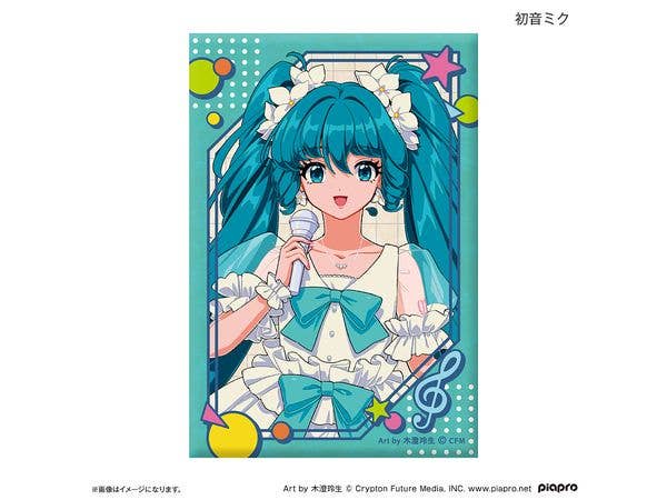 初音ミク + ピアプロキャラクターズ: 昭和アイドル 缶マグネット 初音ミク