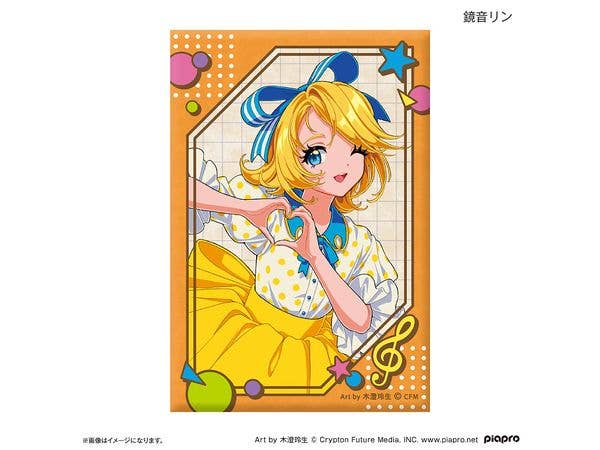 初音ミク + ピアプロキャラクターズ: 昭和アイドル 缶マグネット 鏡音リン