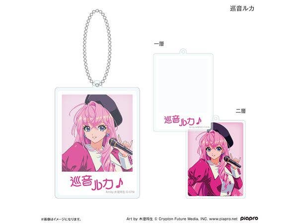 初音ミク + ピアプロキャラクターズ: 昭和アイドル 二層アクリルキーホルダー 巡音ルカ