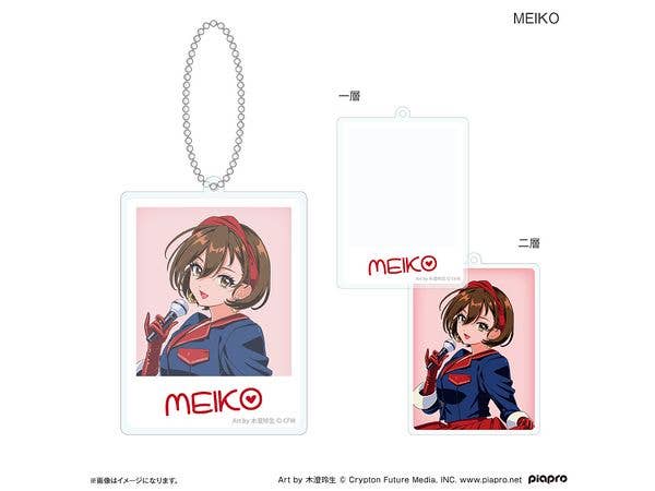 初音ミク + ピアプロキャラクターズ: 昭和アイドル 二層アクリルキーホルダー MEIKO