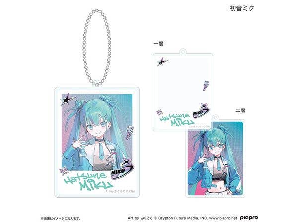 初音ミク + ピアプロキャラクターズ: 令和アイドル 二層アクリルキーホルダー 初音ミク