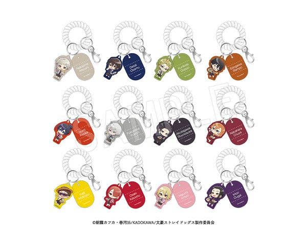 文豪ストレイドッグス トレーディングロッカーキー風キーホルダー ミニキャラver. 極楽湯第2弾 1Box 12pcs