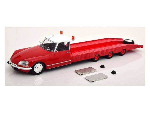 1/18 Citroen DS Tissier Car Transporter 1970 Red/White