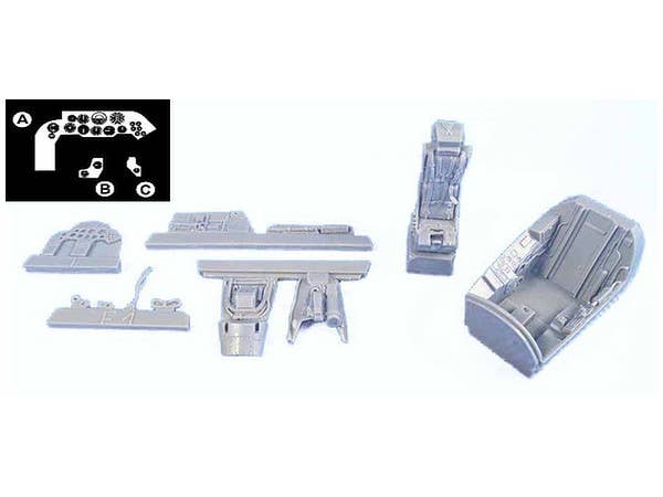 1/48 BACライトニングF1/F1Aコクピットセット (エアフィックス用)