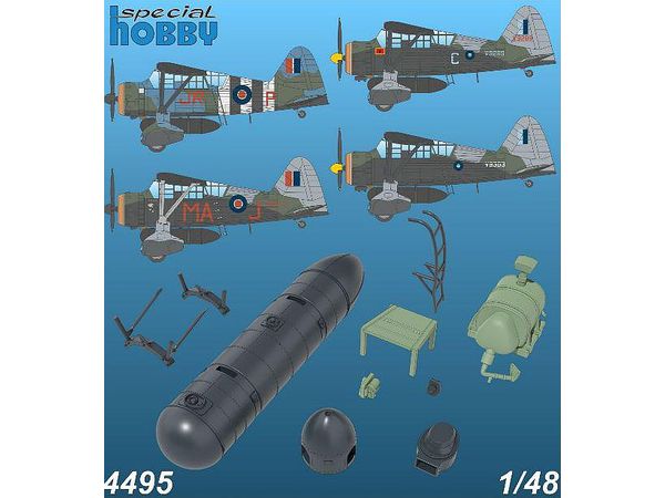1/48 ウェストランド ライサンダー MK.III (SD) 改造セット (エアフィックス用)