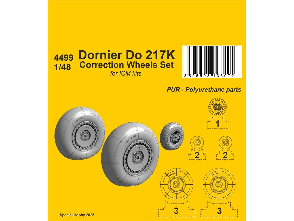 1/48 ドルニエ Do217K 自重変形ホイール (ICM用)