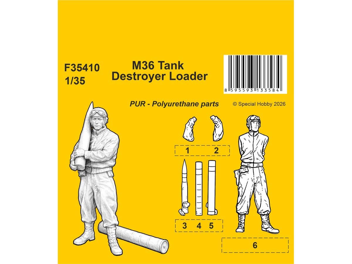 1/35 M36 ジャクソン 駆逐戦車 装填手w/90mm砲弾