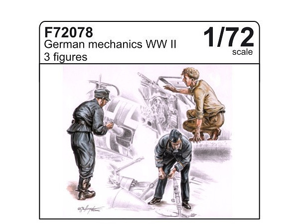 1/72 ドイツ 飛行機整備兵 (第2次大戦) (3体)