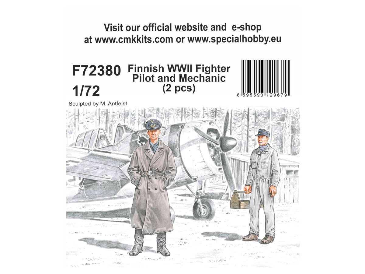 1/72 WW.II フィンランド空軍パイロット & 整備兵