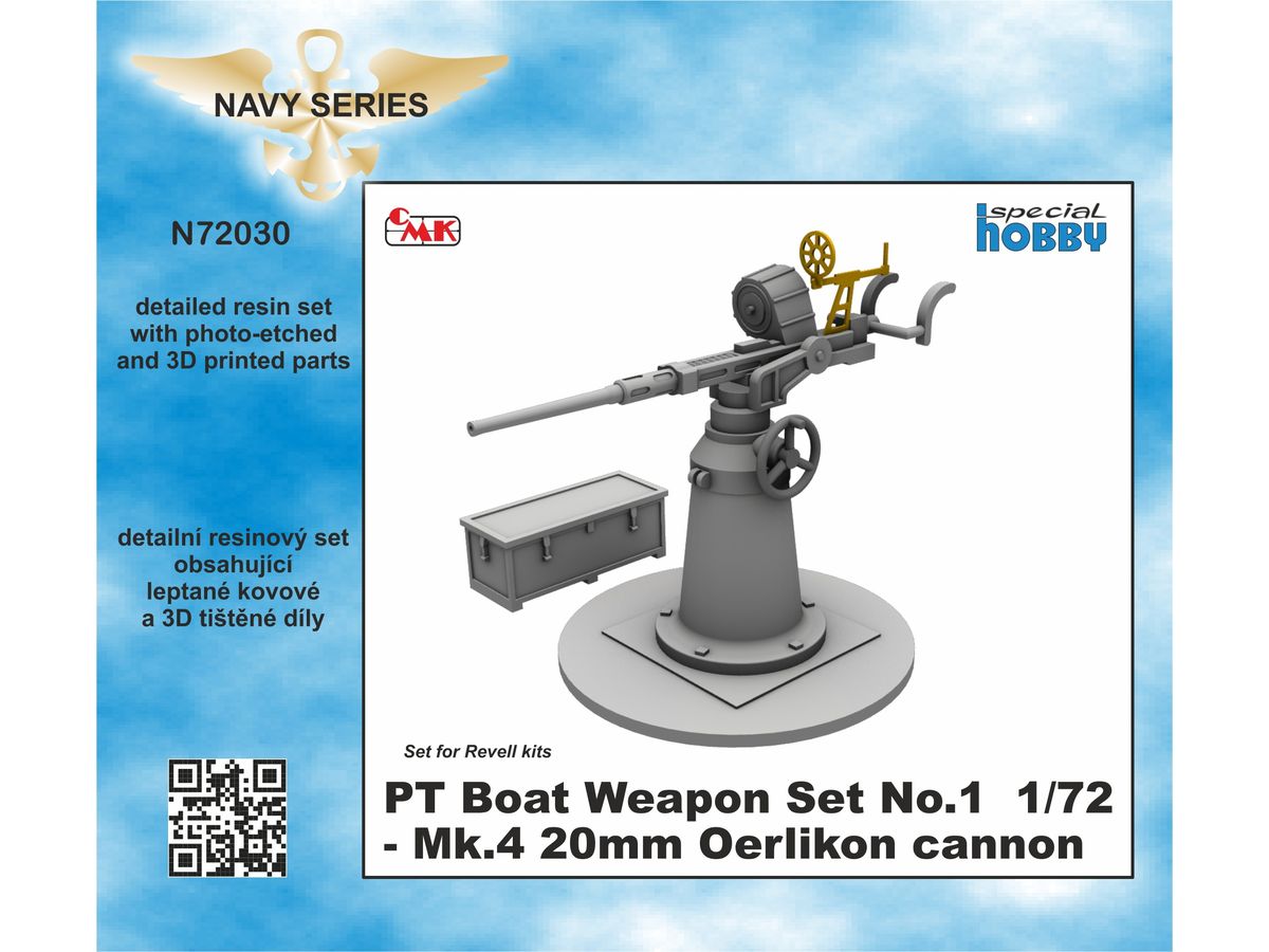 1/72 PTボート用エリコン Mk.4 20mm 機関砲