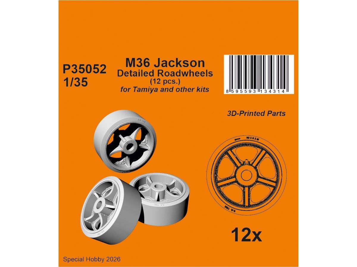 1/35 M36 ジャクソン 転輪セット (12個入) (タミヤ・汎用)