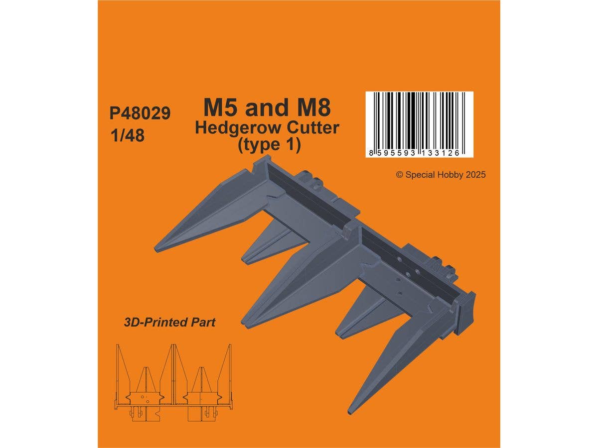 1/48 M5 スチュアート/M8 自走榴弾砲 ヘッジロウカッター タイプ1 (タミヤ用)