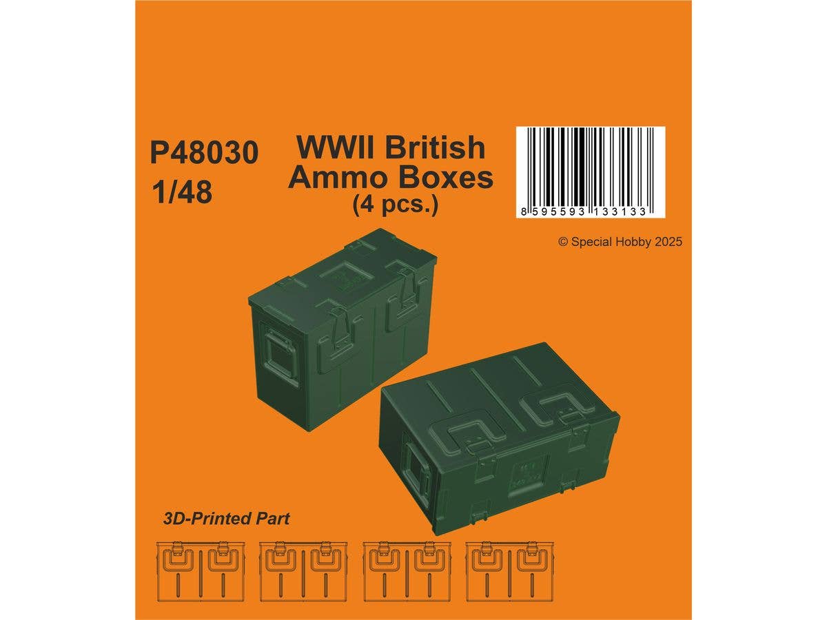 1/48 WW.II イギリス軍 弾薬箱 (4個入)
