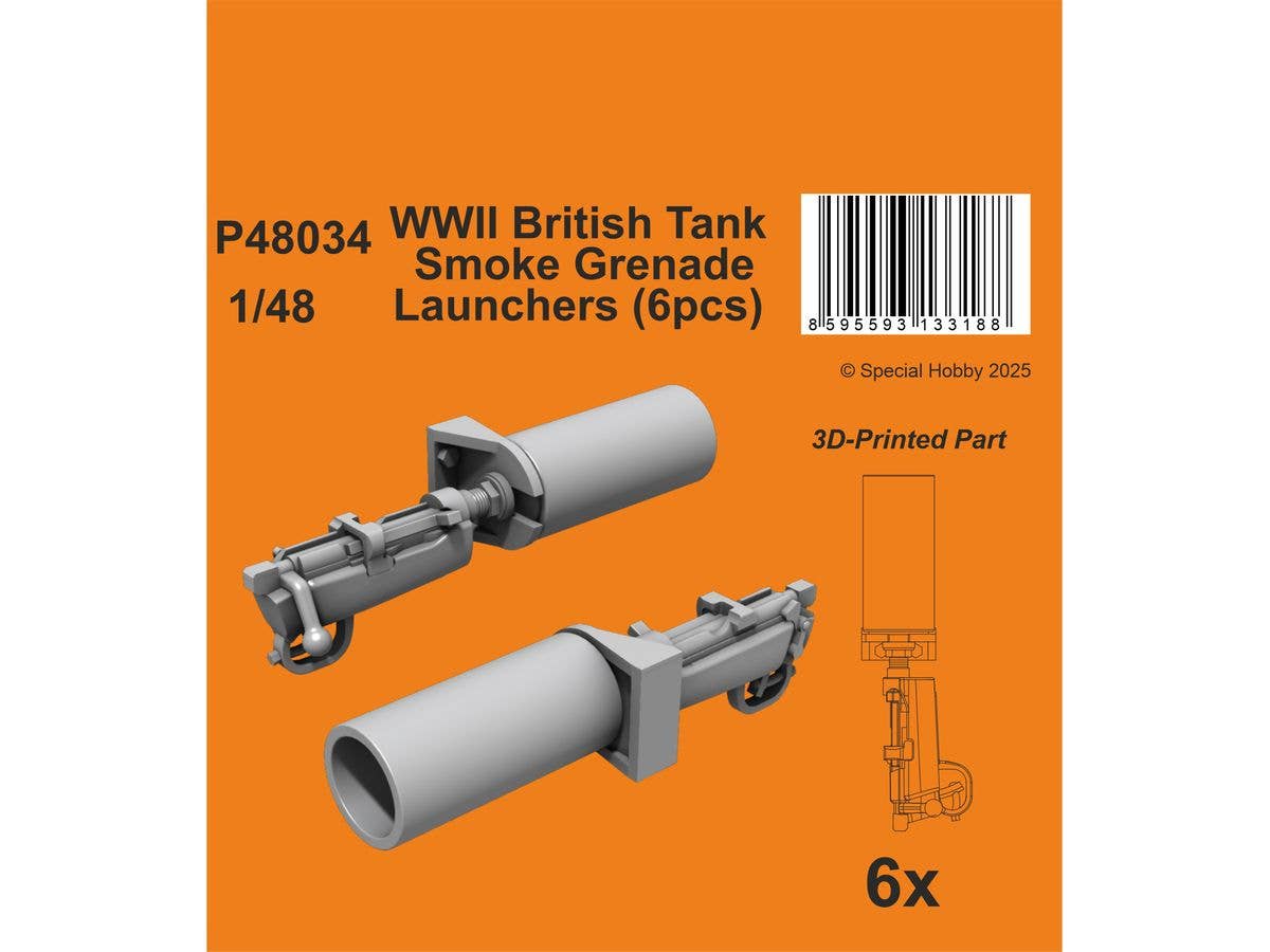 1/48 WW.II イギリス軍スモークグレネードランチャー (6個入)
