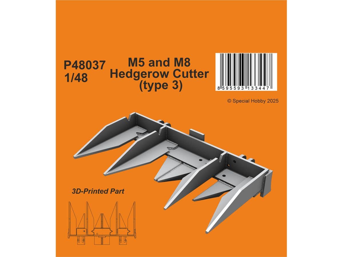 1/48 M5 スチュアート/M8 自走榴弾砲ヘッジロウカッター (タイプ3) (タミヤ用)