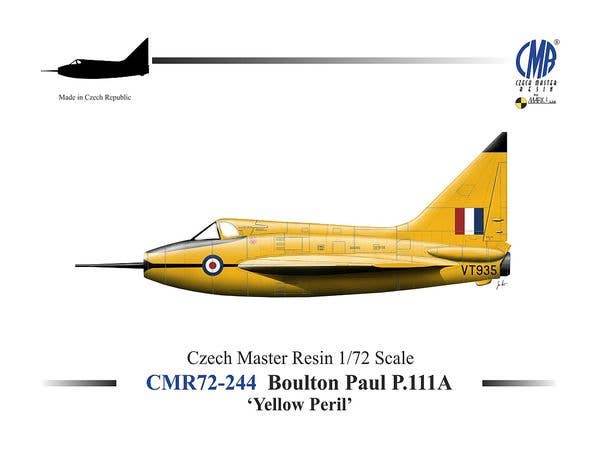 1/72 ボールトンポール P.111A イエロー・ぺリル デルタ翼試作機