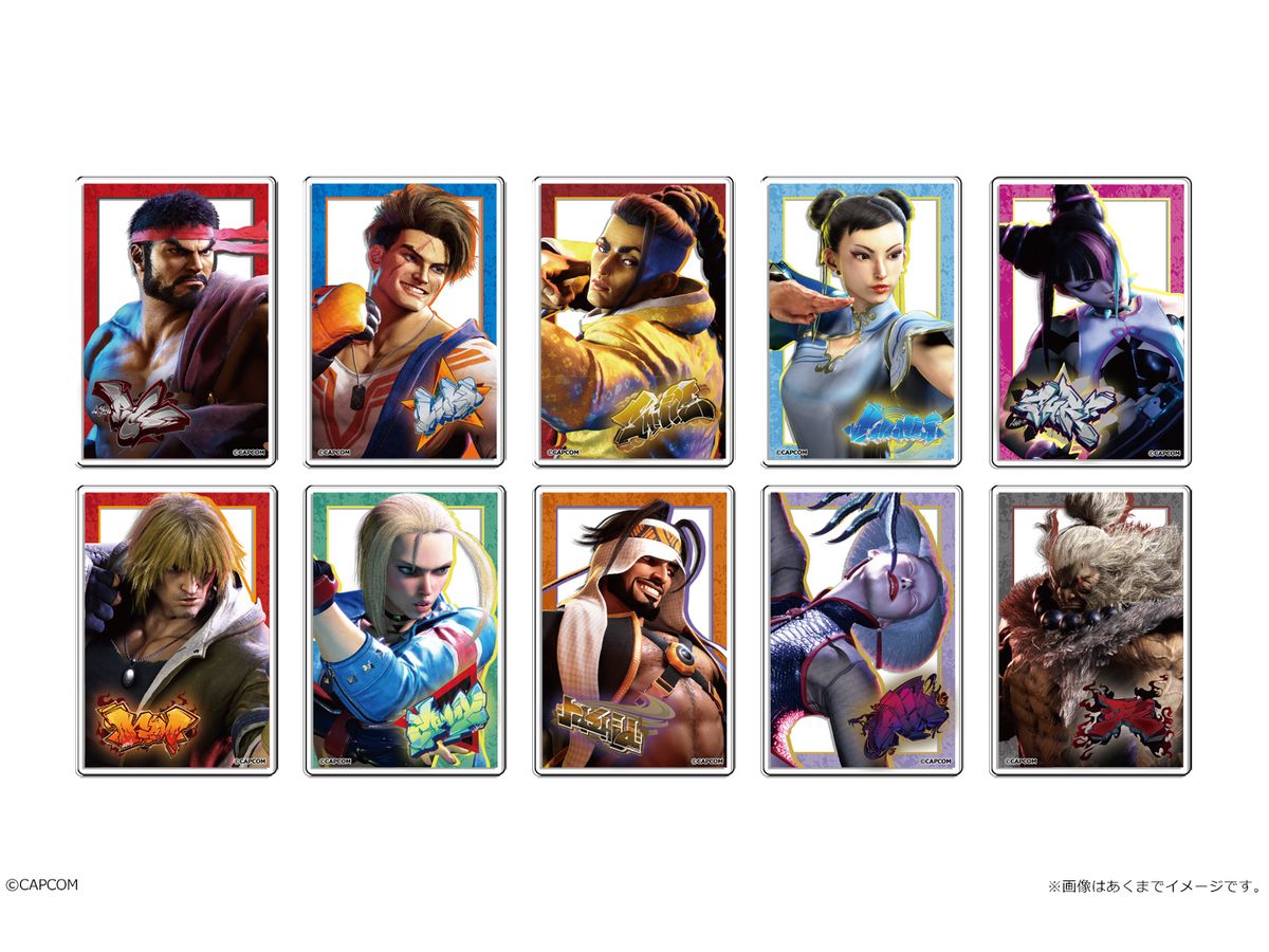 ストリートファイター6: トレーディングアクリルカード 1Box 10pcs
