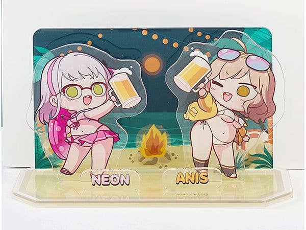 勝利の女神:NIKKE ミニアクリルジオラマ ネオン&アニス