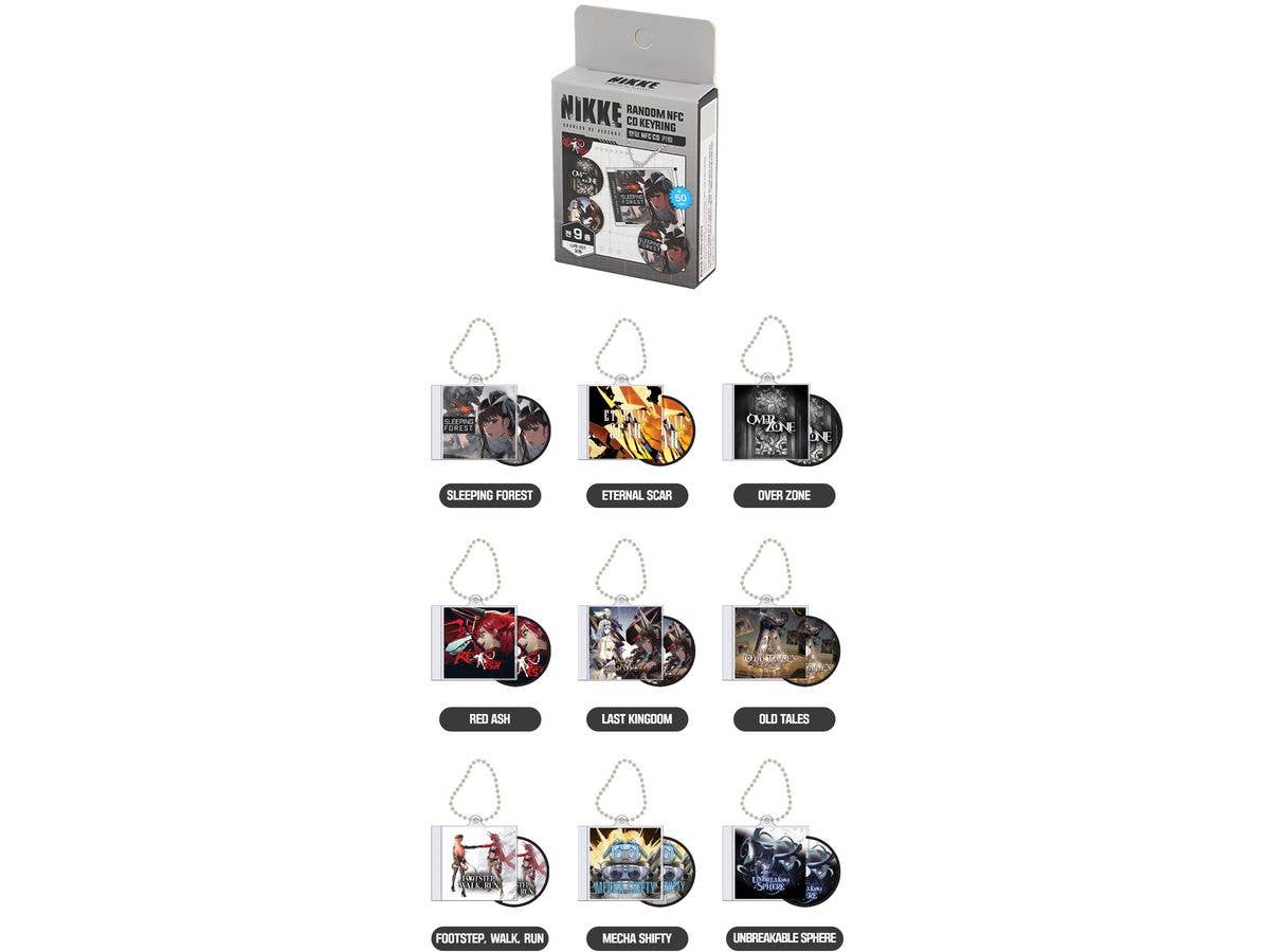 勝利の女神:NIKKE CDケース型NFCキーリング 1Box 9pcs
