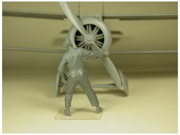 1/32 イギリスRFC整備兵 プロペラ手回し (第1次世界大戦)