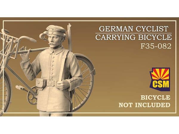 1/35 WW.I ドイツ兵 自転車を担ぐ