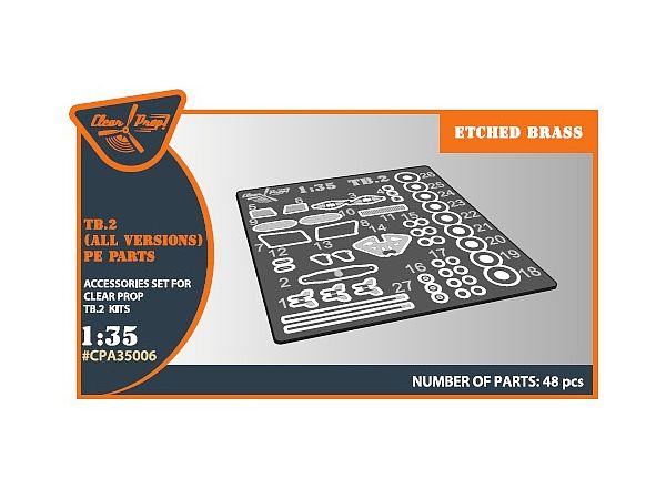 1/35 TB2 バイラクタル エッチング パーツ (クリアープロップ!用)