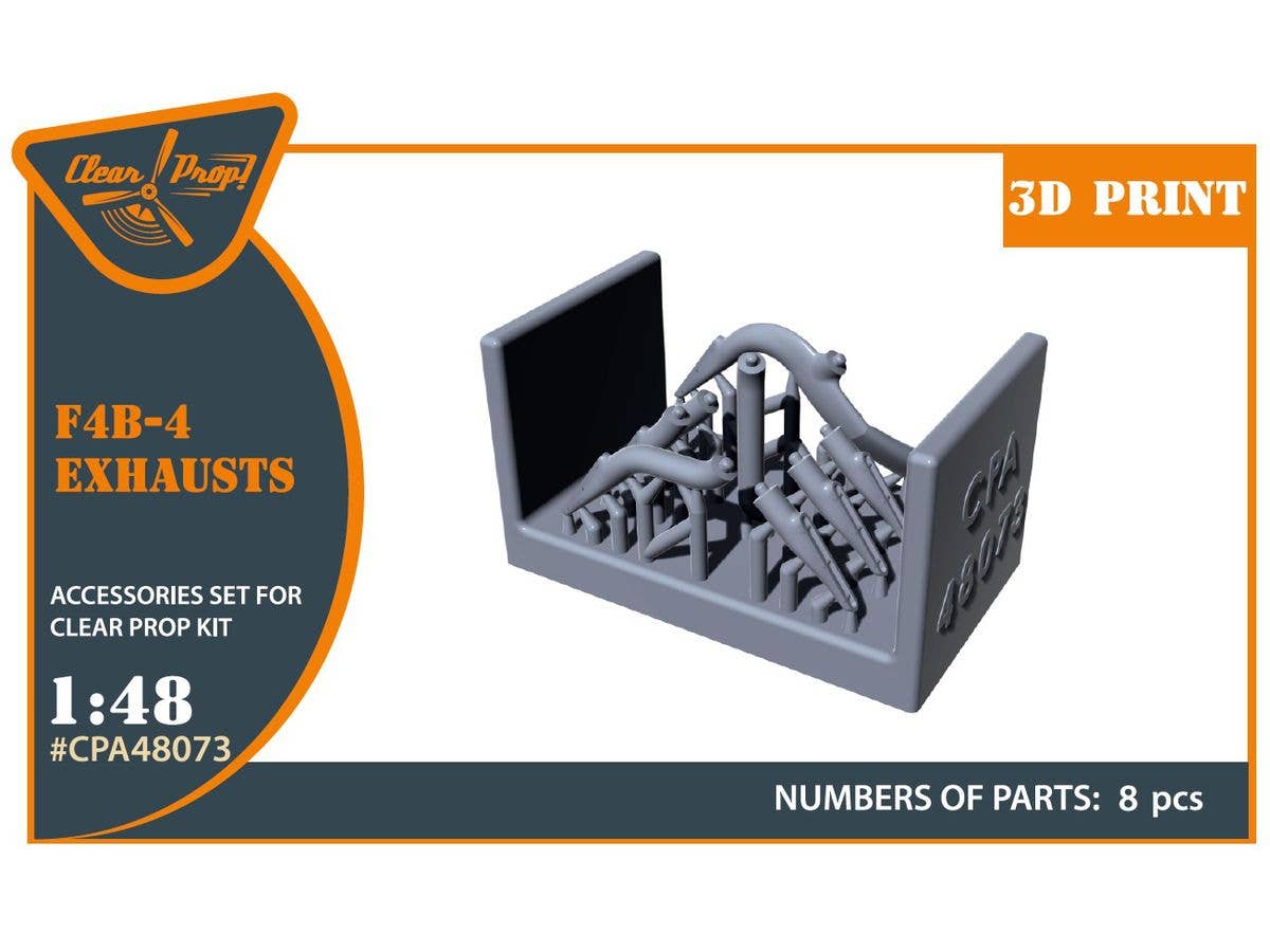 1/48 F4B-4 排気管 (クリアープロップ!用)