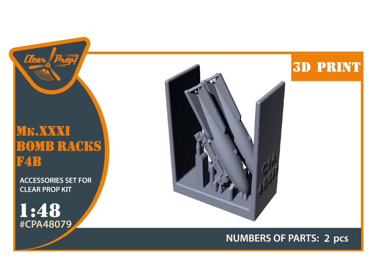 1/48 F4B用Mk.XXXI 爆弾架 (2個入) (クリアープロップ!用)