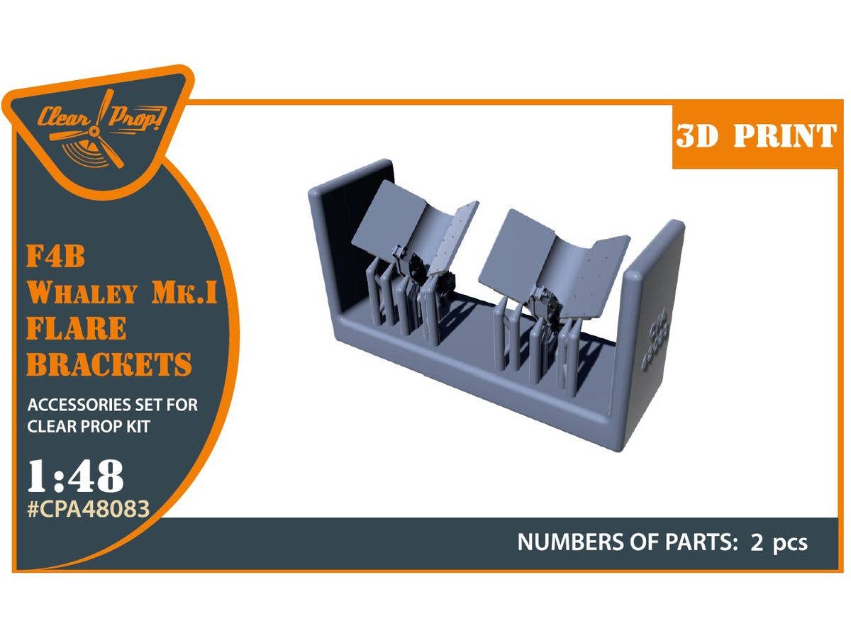 1/48 F4B用ウェーリー Mk.I フレアブラケット (2個入) (クリアープロップ!用)
