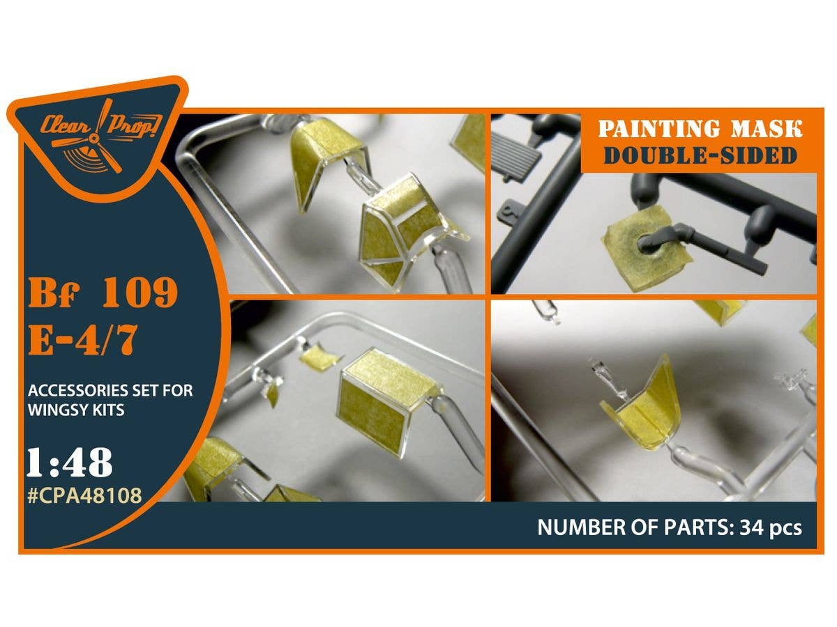 1/48 Bf109E-4/7 両面塗装マスクシール (ウィングジーキット用)