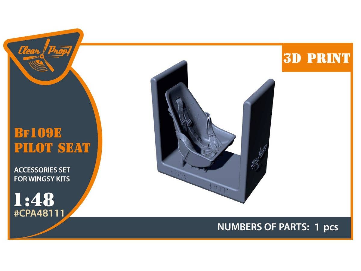 1/48 Bf109E 操縦席 (ベルトモールド付) (ウィングジーキット用)