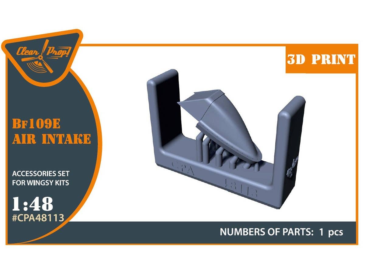 1/48 Bf109E エンジンエアインテーク (ウィングジーキット用)