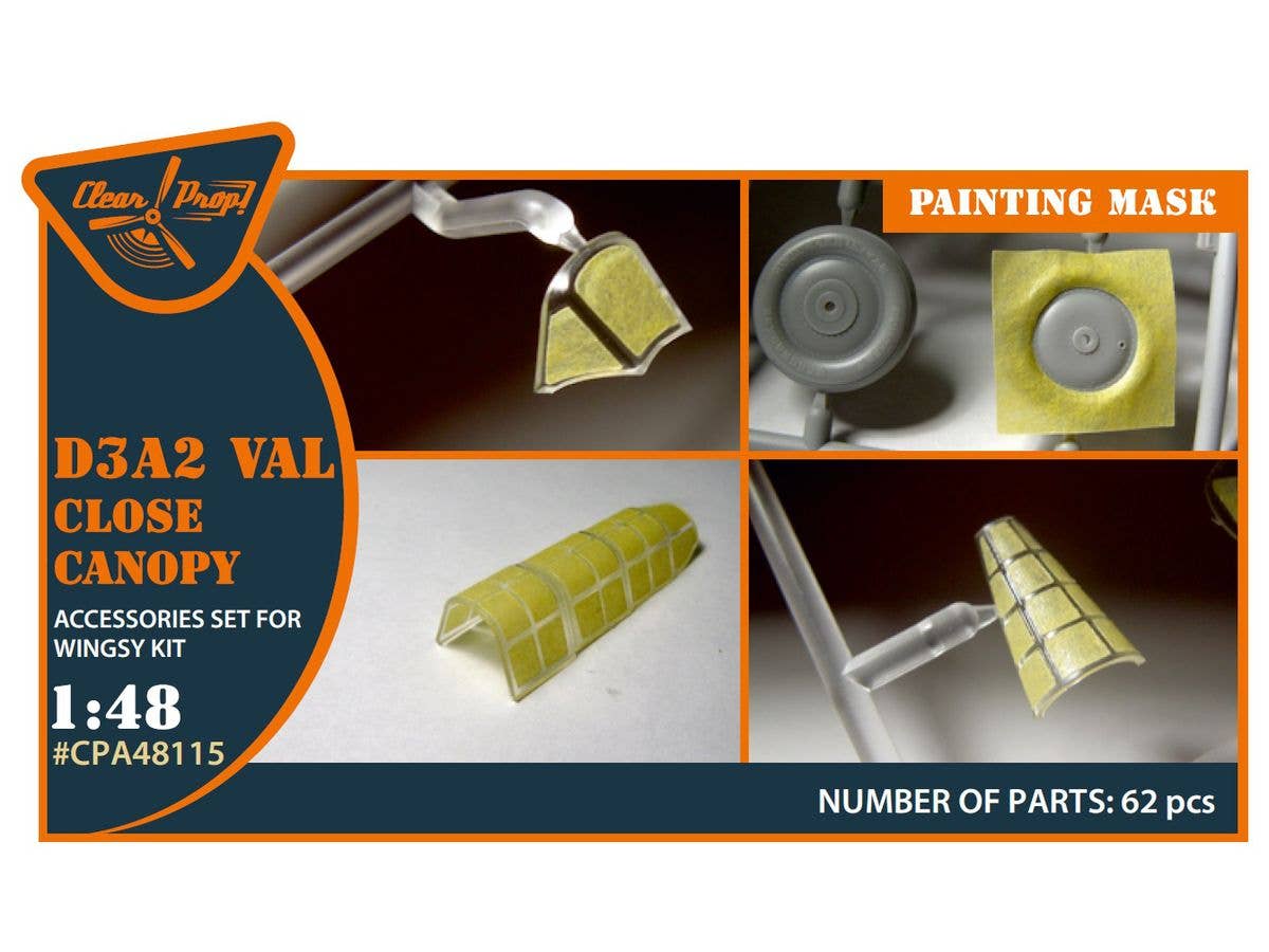 1/48 九九艦爆二二型 塗装マスクシール (キャノピー閉状態) (ウィングジーキット用)