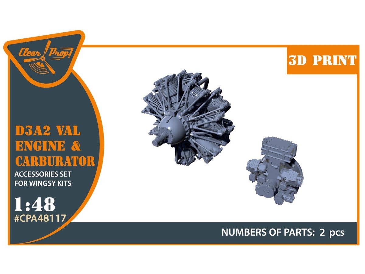 1/48 九九艦爆二二型 エンジン w/キャブレター (ウィングジーキット用)