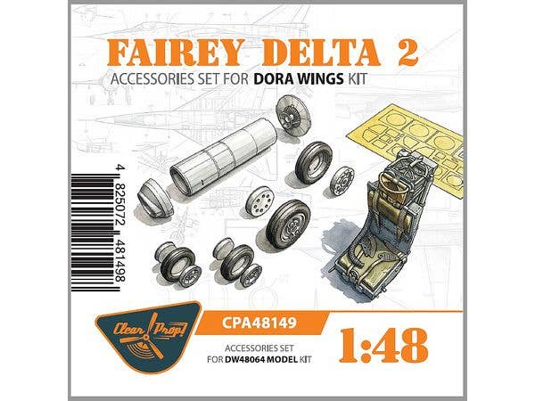 1/48 フェアリー デルタ2 アクセサリーセット (ドラウィングス用)