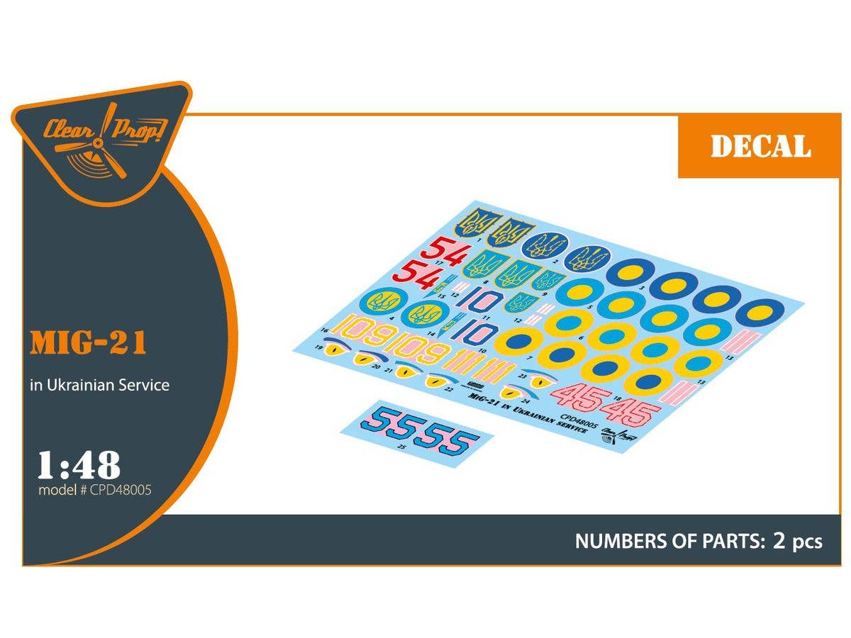 1/48 MiG-21 ウクライナ軍デカール