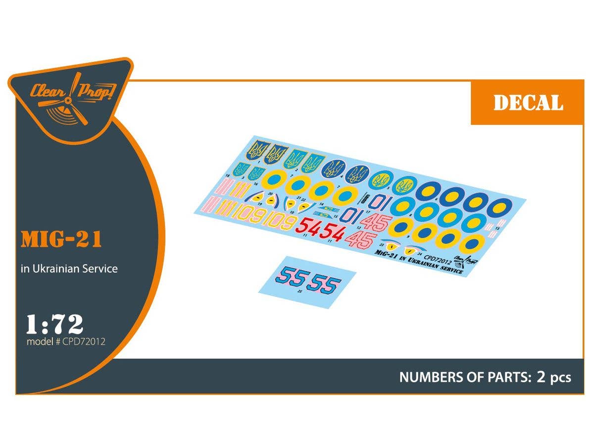 1/72 MiG-21 ウクライナ軍デカール