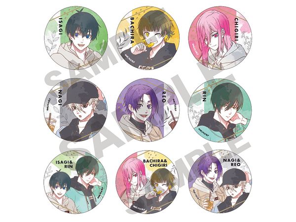 ブルーロック: トレーディング缶バッジ ニュアンスカラー 1Box9pcs