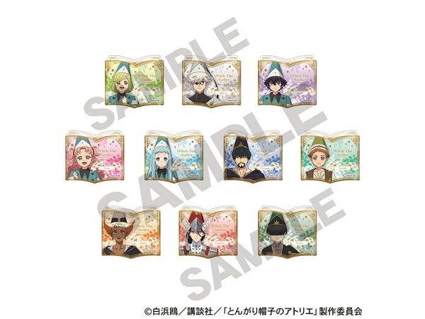 とんがり帽子のアトリエ トレーディング本型アクリルクリップ 1Box 10pcs