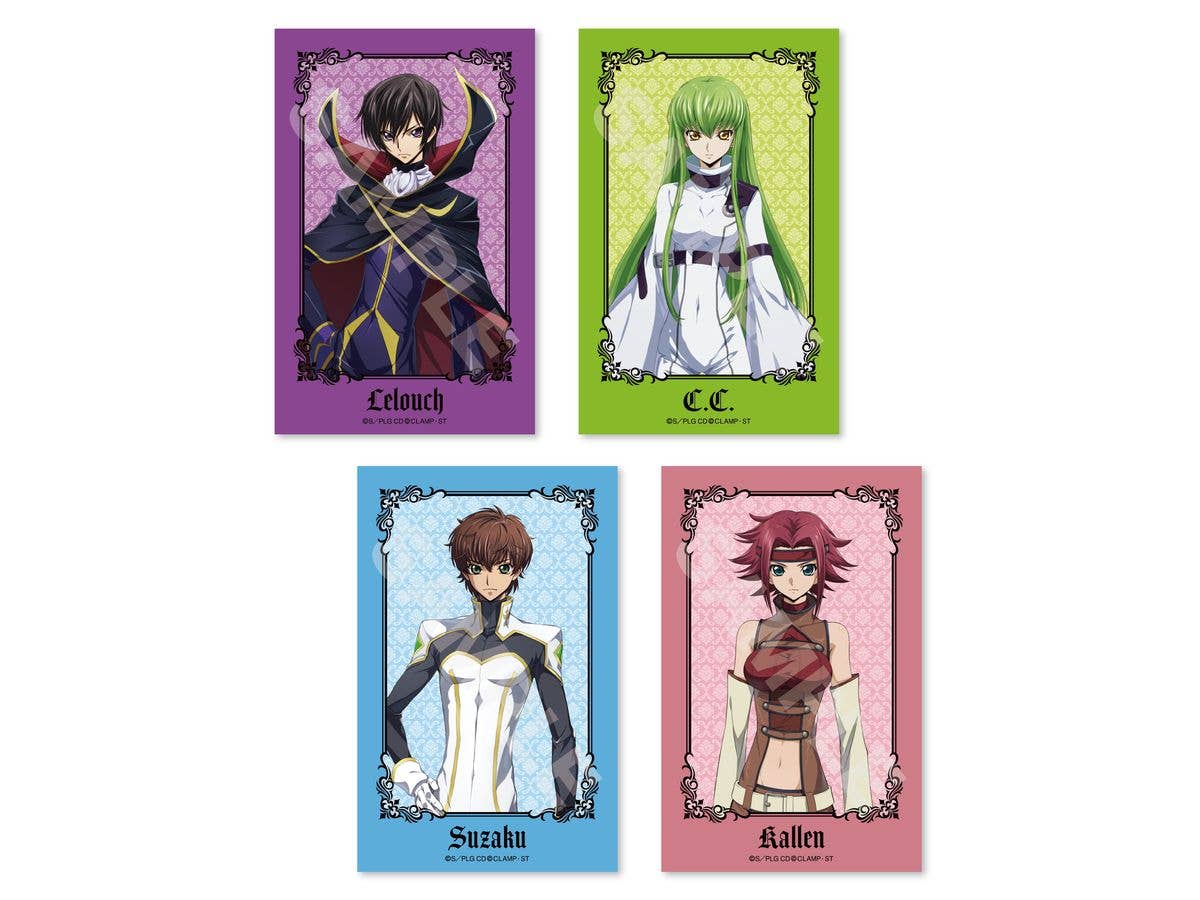 コードギアス 反逆のルルーシュ ロストストーリーズ: サテン地ステッカー / 01 BOXA 1Box 8pcs