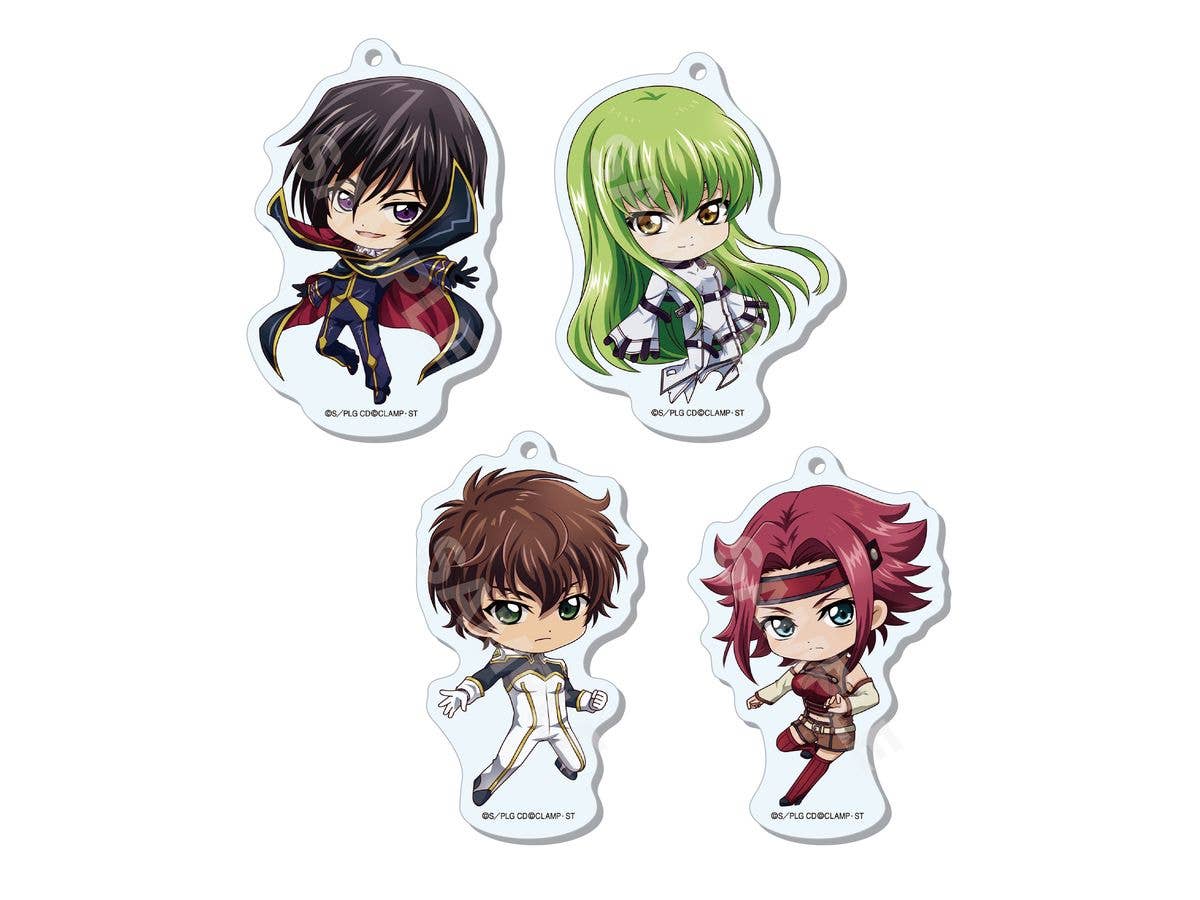 コードギアス 反逆のルルーシュ ロストストーリーズ: まるっとスタンドキーホルダー / 01 1Box 8pcs