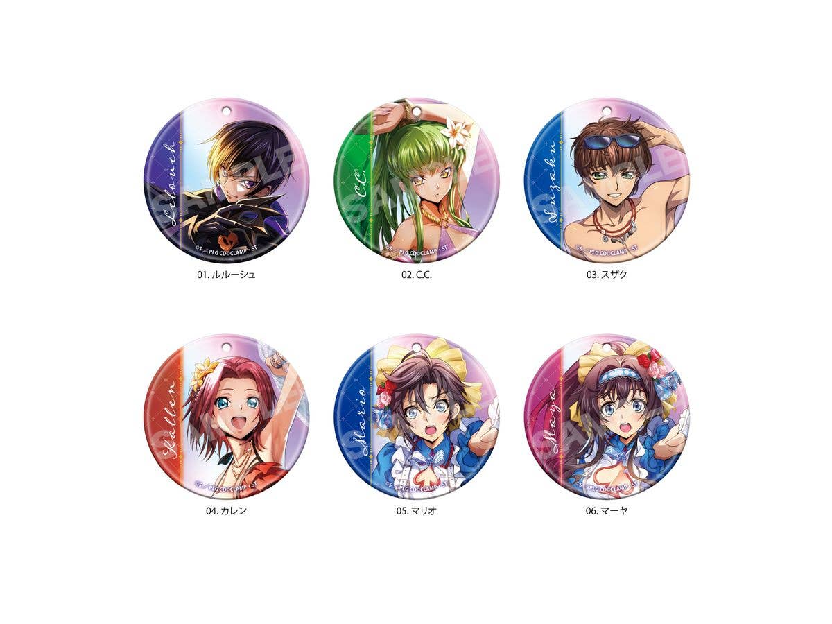 コードギアス 反逆のルルーシュ ロストストーリーズ: クリアソフトキーホルダー / 01 1Box 6pcs