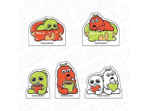 ガチャピン・ムック: アクリルクリップ(ランダム) COFFEE ver. 1Box 5pcs