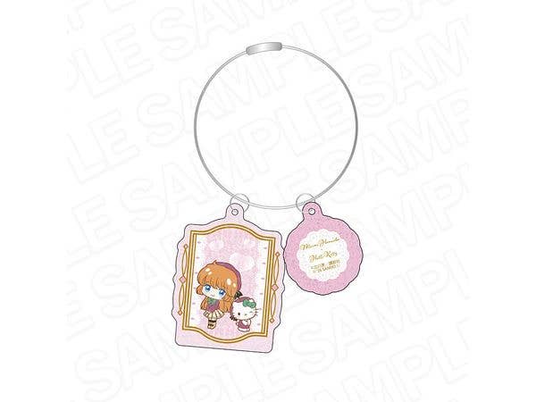 怪盗セイント・テール x サンリオキャラクターズ: キラキラワイヤー両面キーホルダー 羽丘芽美 x ハローキティ