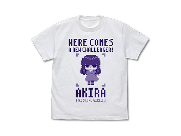 ハイスコアガール II: 大野晶 Tシャツ/WHITE-L