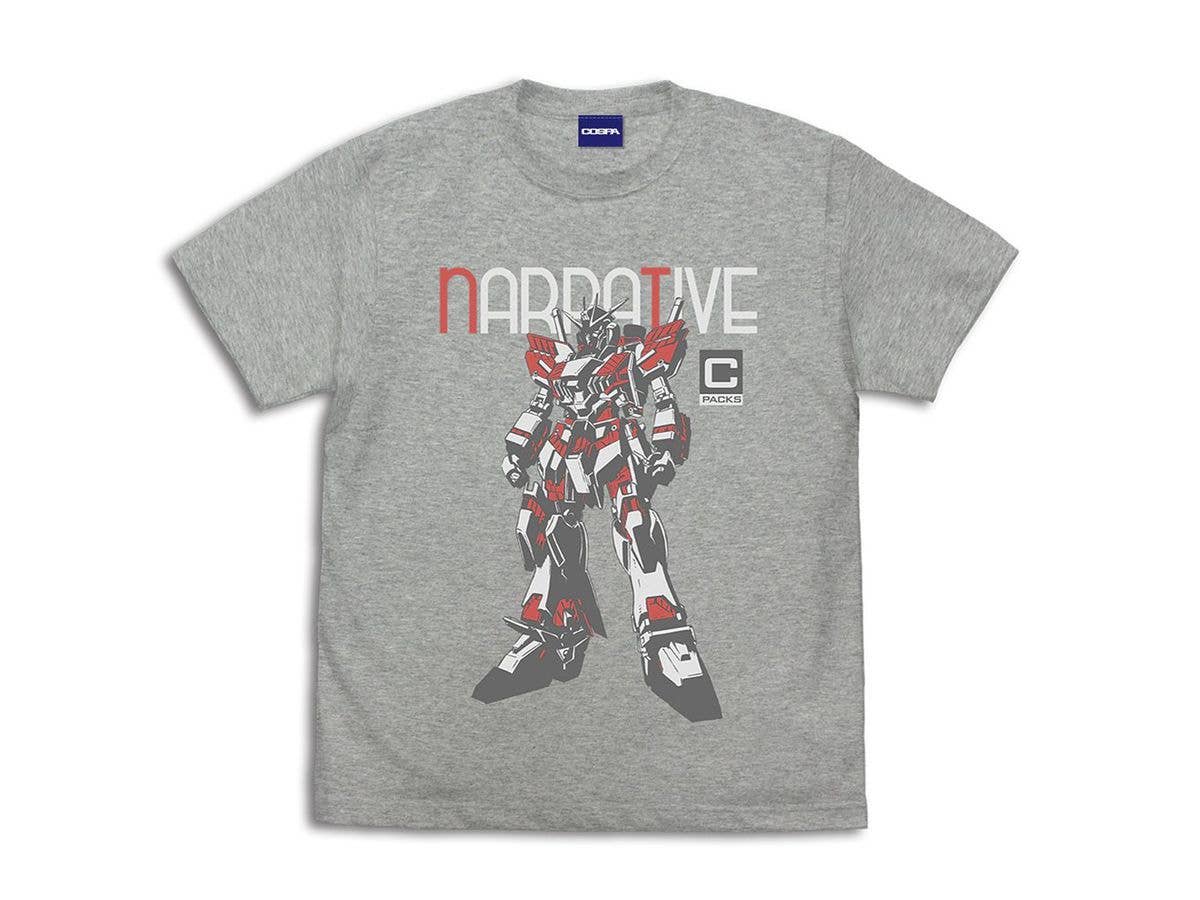 機動戦士ガンダムNT: ナラティブガンダム C装備 Tシャツ / MIX GRAY-L