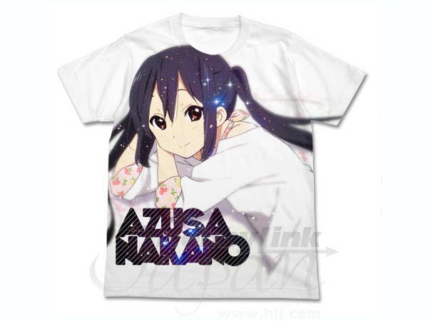 中野梓 フルグラフィック T シャツ ホワイト XL