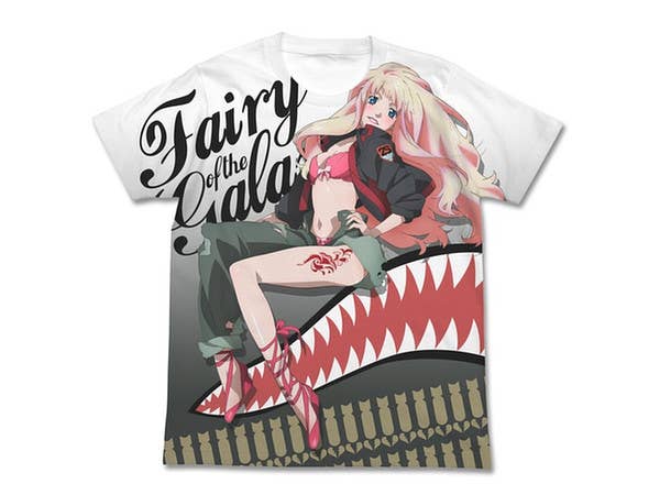 マクロスF シェリルフルグラフィックTシャツ ホワイトS
