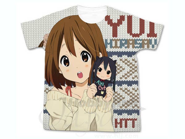平沢唯 フルグラフィック T シャツ ホワイト M