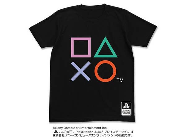 プレイステーション: プレイステーションシェイプス Tシャツ/ BLACK-M